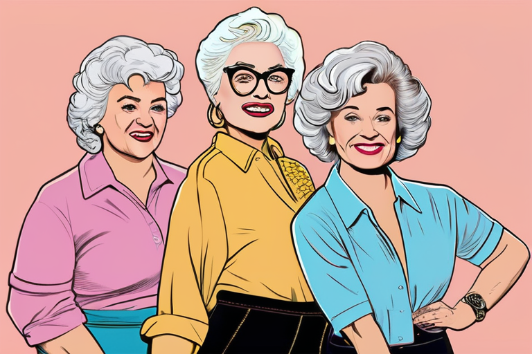 Golden Girls Iconic Style Revived: Cakeworthy Launches Limited-Edition Apparel Collection