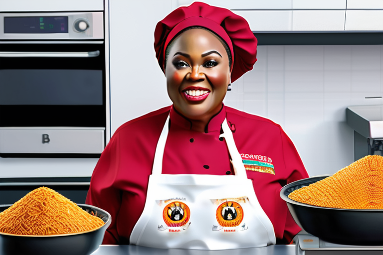 Nigerian Chef Hilda Baci Sets New Guinness Record with 8,780kg Jollof Rice Masterpiece