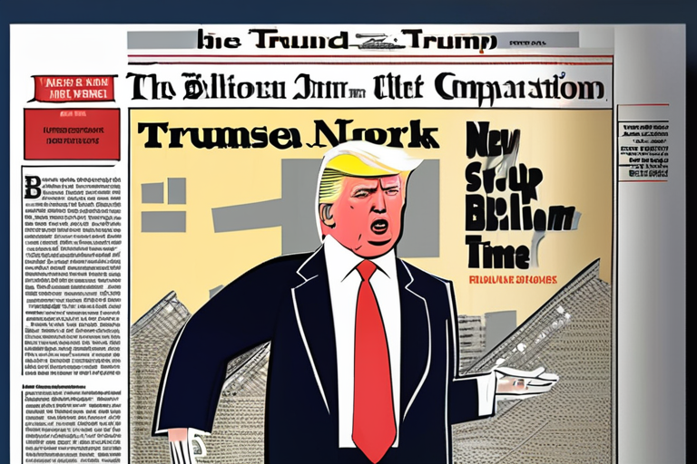 Trump Sues New York Times for $15 Billion Over Alleged Defamation