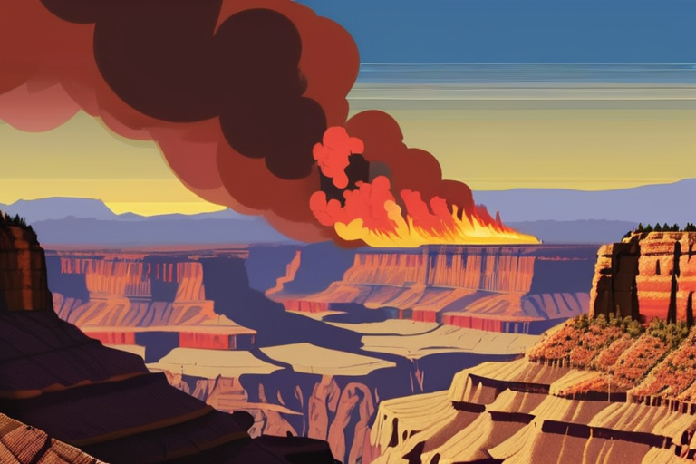 URGENT: Grand Canyon Wildfire Rages Unchecked, Response Criticized Amid Independence Day Chaos.