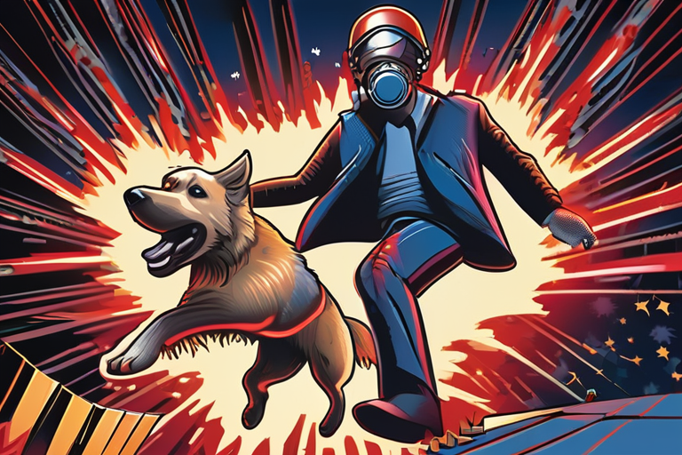 URGENT: Stranger Springs into Action, Saves Dog from Fireworks Panic