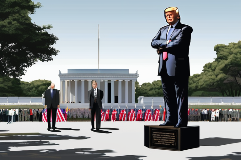 DEVELOPING: Trump-Epstein Statue Reinstalled on National Mall Amid Controversy