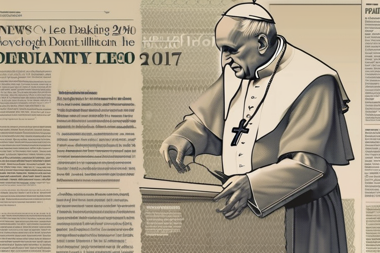 DEVELOPING: Pope Leo Releases Landmark Document Tackling Global Poverty Crisis