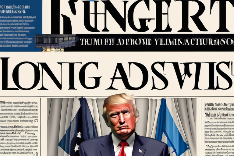 URGENT: Trump Declares End to Israel's Long-Running Crisis in Emotional Address