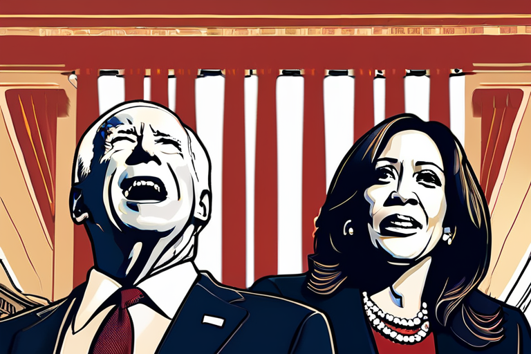 DEVELOPING: Kamala Harris expresses surprise over not asking Biden to drop out.