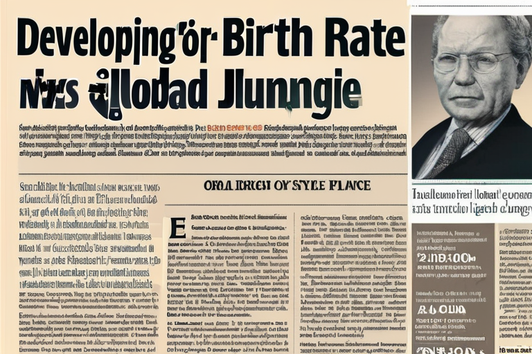DEVELOPING: Global Birth Rate Plunge Triggers Economic Shift.