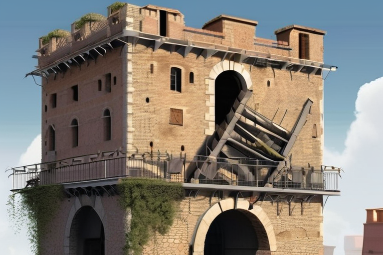 DEVELOPING: Worker Rescued from Collapsing Medieval Tower in Rome