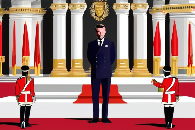 DEVELOPING: Sir David Beckham Honoured in Royal Ceremony