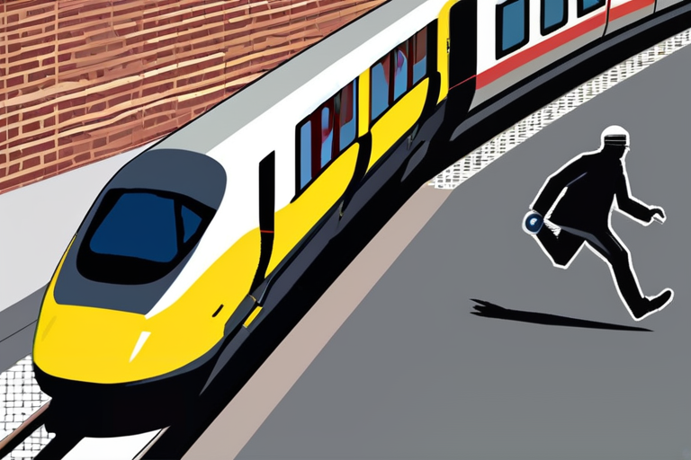 URGENT: Man chases suspect in Huntingdon train stabbings attack.