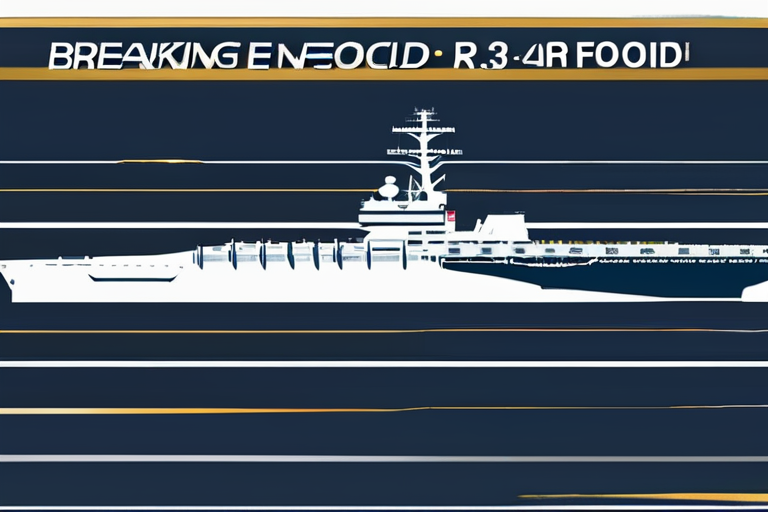 DEVELOPING: USS Gerald R. Ford Aircraft Carrier Sails into Caribbean Waters Amid Rising Tensions