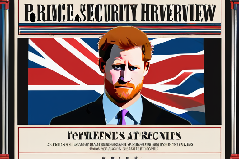 DEVELOPING: UK Government Launches Emergency Review of Prince Harry's Security Amid Safety Concerns