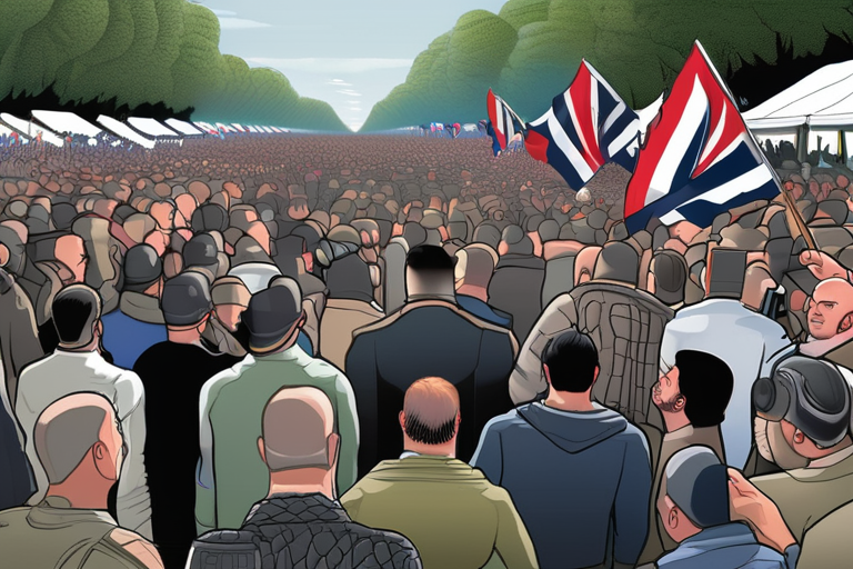 URGENT: Over 100,000 Rally Behind Tommy Robinson as Counter-Protesters Clash in Massive Showdown.