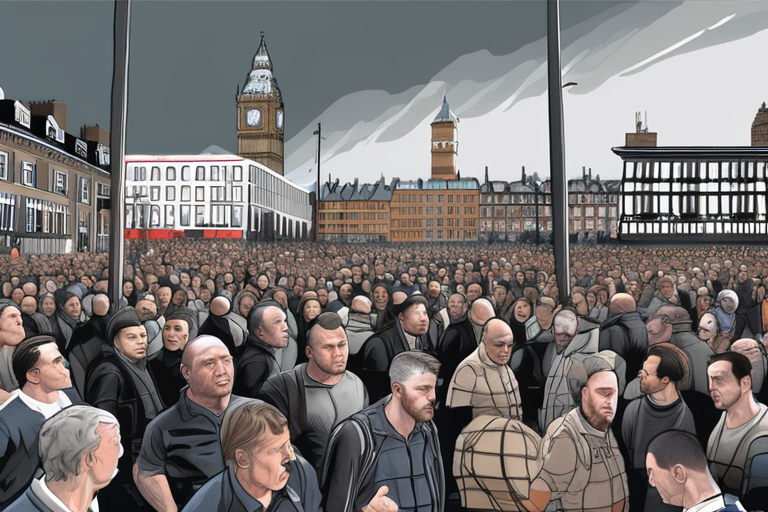 URGENT: Over 100,000 Flood Streets as Massive Tommy Robinson Rally Sparks Counter-Protest Chaos.