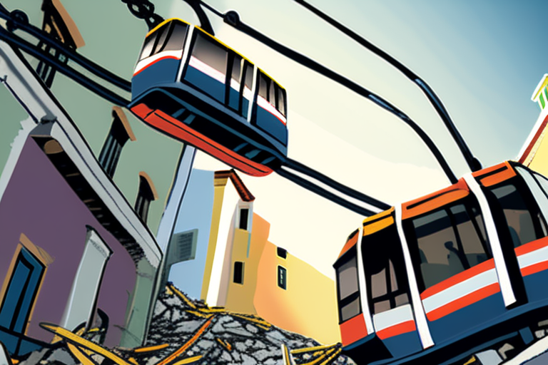 URGENT: Funicular Cable Snaps, Causes Devastating Crash in Lisbon